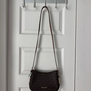 Brown With Gold Features Michael Kors Purse Small Crossbody
